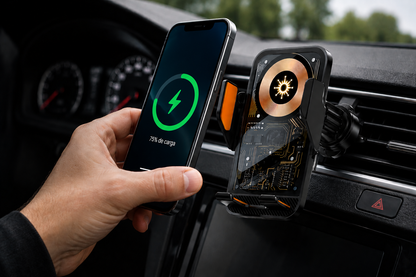 Car Wireless Charger Auto Mount Phone Holder for Iphone 17 16 15 14 13 12 Samsung Xiaomi Infrared Induction Fast Charging Stand