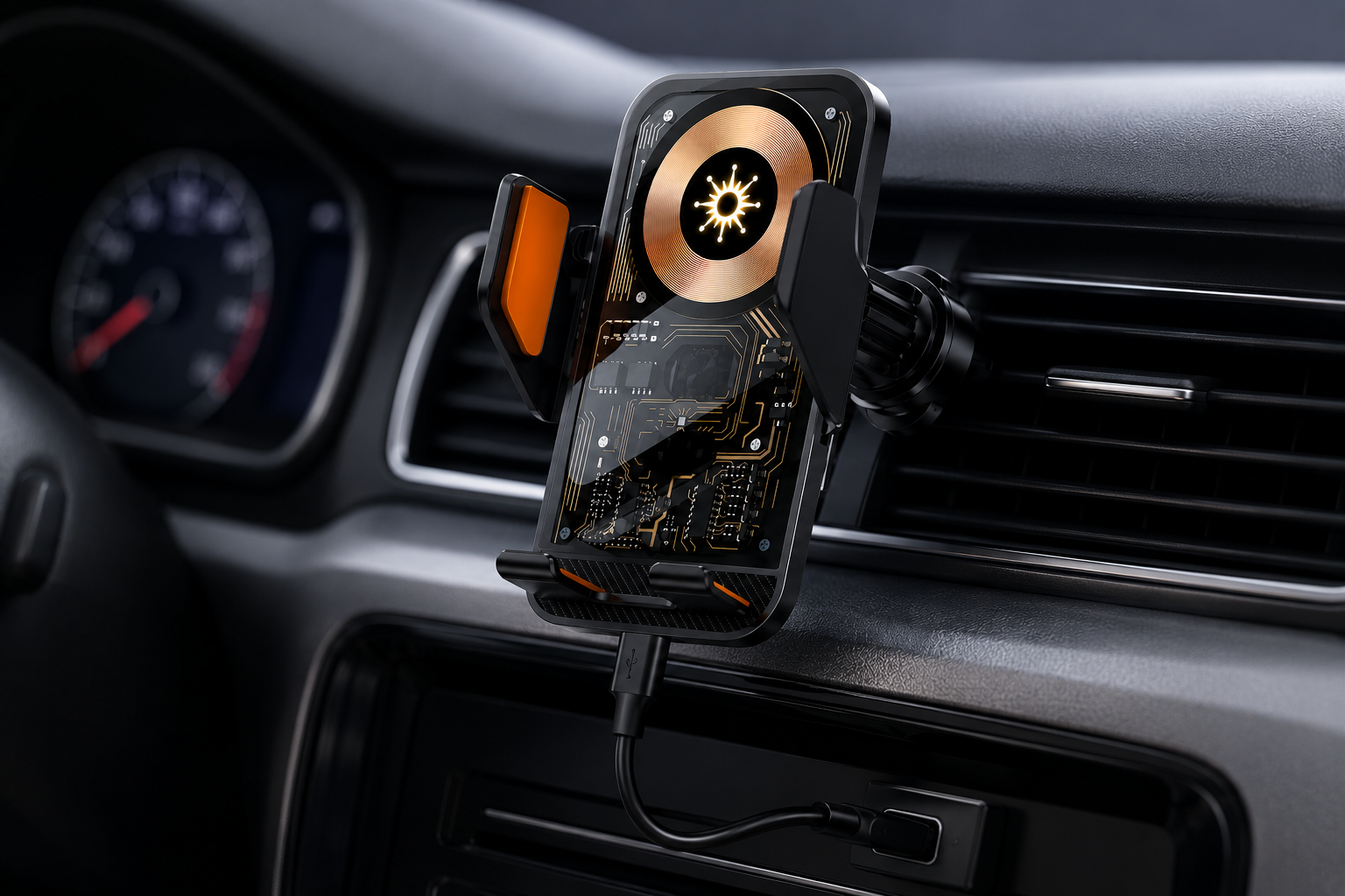 Car Wireless Charger Auto Mount Phone Holder for Iphone 17 16 15 14 13 12 Samsung Xiaomi Infrared Induction Fast Charging Stand