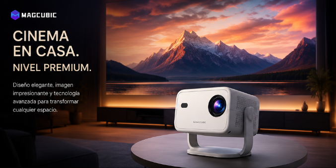 Native 1080P 650ANSI 8K Android14 L018 Projector with Auto Keystone Correction Focus Wifi6 BT5.4 Portable Movie Outdoor